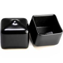 Tampões de plástico Prescott Plastics 19,05 mm pretos, pacote com 20