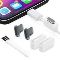 Tampões de poeira PortPlugs Alumínio para iPhone 14-7, Plus, Max, Pro