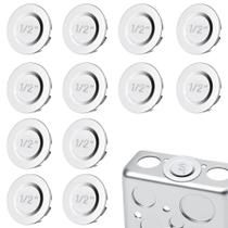Tampões para furos de caixas elétricas LITGURU 1/2 polegada, 12 peças Tampões para furos de caixas elétricas LITGURU 1/2 polegada, 12 peças