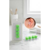 Tampões Silicone Natação Proteção Ouvido 4und Verde
