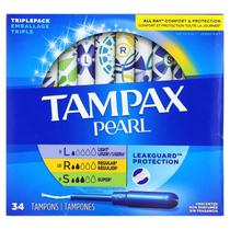 Tampões Tampax Pearl Multipack Light/Regular/Super 34 unidades