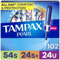 Tampões Tampax Pearl Multipack Super/Super Plus/Ultra x102 Tampões Tampax Pearl Multipack Super/Super Plus/Ultra x102