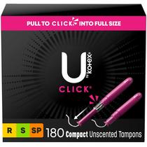 Tampões U da Kotex Click Compact Regular/Super/Super Plus Tampões U da Kotex Click Compact Regular/Super/Super Plus