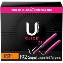 Tampões U da Kotex Click Compact Super Plus x192 Tampões U da Kotex Click Compact Super Plus x192