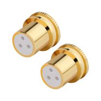 Tampões XLR Female Plugs, 2 unidades para áudio, alto-falantes, etc.