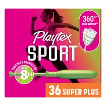 Tampones Playtex Sport Super Plus de Alta Absorción, 36 unidades