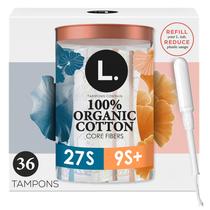 Tampons L. de Algodão Orgânico Super Plus, 36 unidades Tampons L. de Algodão Orgânico Super Plus, 36 unidades