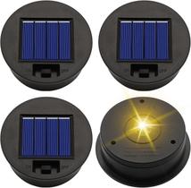 Tampos de reposição de luz solar ZNYCYE 8x7cm 7 lúmens à prova d'água