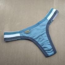 Tanga Ana Fio Duplo Cor:Viés Chumbo/SanremoTamanho:P