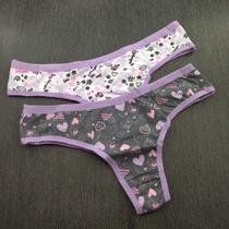Tanga Babi em Microfibra Cor:Viés LavandaTamanho:M