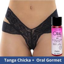 Tanga Chick Tiras Sexy Pimenta Sexy acompanha Oral Cosmético