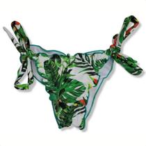 Tanga Coração Avulsa Lançamento Tendência Com Amarração Calcinha Biquini Fio Dental Praia Amarrar Feminino Menina