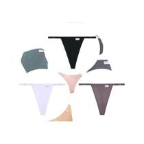 Tanga De Algodão Sem Costura Ajustável De Cintura Baixa Conjunto De 3 Sexy T-back Senhoras Biquíni