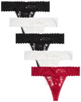 Tanga de Microfibra Para Mujer Jessica Simpson Paquete de 5 Tanga de Microfibra Para Mujer Jessica Simpson Paquete de 5