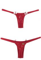 Tanga de Renda com Lacinhos Coleção Danada Sensualle