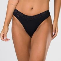 Tanga em Algodão Egípcio com renda na cintura Tanga em Algodão Egípcio com renda na cintura