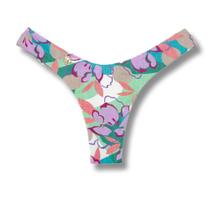 Tanga Eva Lilac Biquíni Estampado Semi Fio Asa Delta Aviador Dupla Face Marrom Reversível