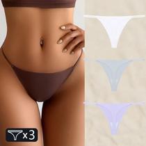 Tanga Feminina Sem Costura - Cintura Baixa, Fio Dental, Sem Rastros