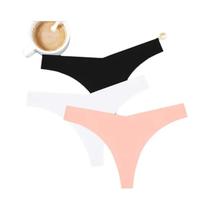 Tanga Feminina Sem Costura De Cintura Baixa Em Formato V, Macia E Confortável, Lingerie T-back