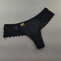 Tanga Fio Laís Cor:PretoTamanho:G