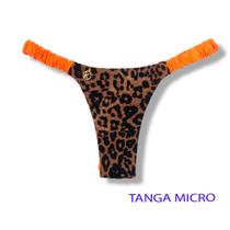 Tanga Flora Animal Print Biquíni Estampado Oncinha Fio Dental Elástico Frufru Marquinha de Fita Detalhe Laranja Tanga Flora Animal Print Biquíni Estampado Oncinha Fio Dental Elástico Frufru Marquinha de Fita Detalhe Laranja
