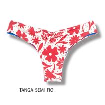 Tanga Isa Scarlet Biquíni Estampado Semi Fio Ripple Levanta Bumbum Dupla Face Azul Reversível Tanga Isa Scarlet Biquíni Estampado Semi Fio Ripple Levanta Bumbum Dupla Face Azul Reversível
