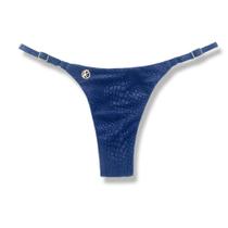 Tanga Mia Crocô Marine Biquíni Azul Semi Fio Tira Fina Regulável Marquinha de Fita Tecido Texturizado Semibrilho Tanga Mia Crocô Marine Biquíni Azul Semi Fio Tira Fina Regulável Marquinha de Fita Tecido Texturizado Semibrilho