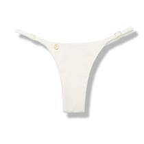 Tanga Mia Pérola Biquíni Cor Off-White Semi Fio Tira Fina Regulável Marquinha de Fita Tecido Texturizado Semibrilho Tanga Mia Pérola Biquíni Cor Off-White Semi Fio Tira Fina Regulável Marquinha de Fita Tecido Texturizado Semibrilho