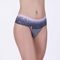 Tanga Rendão Cinza Mescla escuro em Algodão Egípcio Tanga Rendão Cinza Mescla escuro em Algodão Egípcio