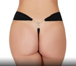 Tanga Sex Fio Rendada e Detalhe em Strass - Tam. Médio - Cores: Preta e Vermelha. Tanga Sex Fio Rendada e Detalhe em Strass - Tam. Médio - Cores: Preta e Vermelha.