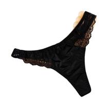 Tanga Sexy De Cintura Baixa Estilo Europeu Sem Costura Com Detalhes Em Renda Confortável