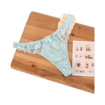 Tanga Sexy De Cintura Baixa Estilo Europeu Sem Costura Com Detalhes Em Renda Confortável