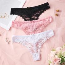 Tanga Sexy De Renda Transparente Floral Para Mulheres Tamanho XS-XL Lingerie