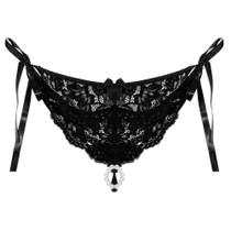 Tanga tailândesa em renda com pérolas estimulantes patitex