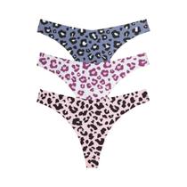 Tangas Femininas Ultrafinas E Sexy Com Estampa Gráfica De Leopardo, Lingerie Íntima Elástica S-XL 3