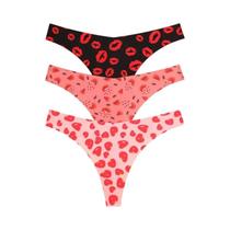 Tangas Femininas Ultrafinas E Sexy Com Estampa Gráfica De Leopardo, Lingerie Íntima Elástica S-XL 3