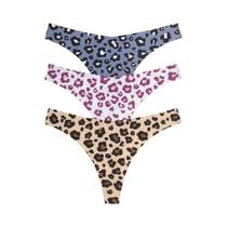 Tangas Femininas Ultrafinas E Sexy Com Estampa Gráfica De Leopardo, Lingerie Íntima Elástica S-XL 3