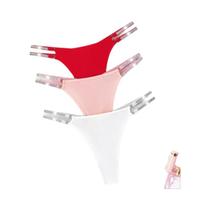 Tangas Sexy Femininas De Baixa Cintura 3 Peças Com Cinto Brilhante G-string Confortável Lingerie