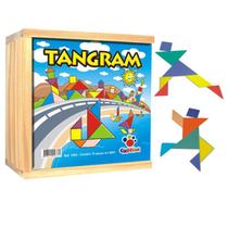 Tangram 70 Peças Cx em Madeira