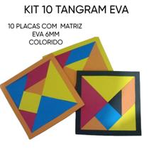 Tangram eva 6mm -kit com 10 - 70 peças