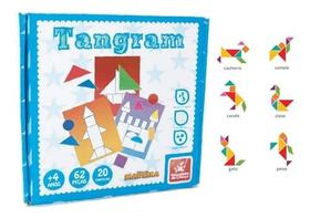 Tangram quebra cabeça educativo e pedagógico 14 pc 9411 brincadeira de crianca