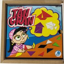 Tangran - Brinquedo Educativo Com 10 Jogos Em Madeira - Simque