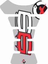 Tank Pad Adesivo Protetor De Tanque Cinza Neutro