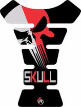 Tankpad Adesivo Protetor De Tanque Vermelho Preto Caveira