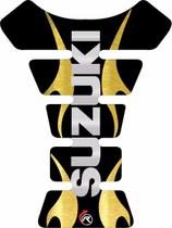 Tankpad Protetor Tanque Suzuki Universal Preto Dourado Tankpad Protetor Tanque Suzuki Universal Preto Dourado