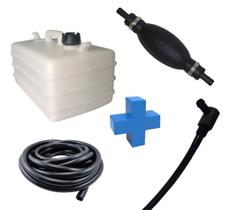 Tanque 12L + Pescador + 1,8m Mangueira + Bulbo Motor Popa
