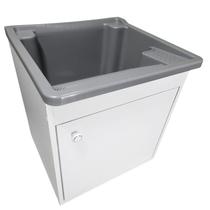 Tanque 26 Litros Com Gabinete Mdf De Parede Pequeno Montado