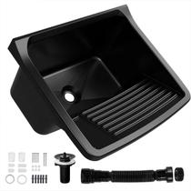 Tanque 34L com Sifão e Kit de Instalação Completo Tanquinho Pia de Lavanderia Resistente Sifão