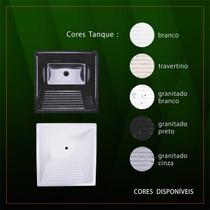 Tanque 40 Litros Granitado Cinza C/balcao Fibertanque