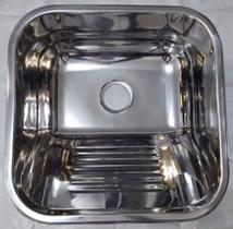 Tanque 40x40 inox 304 aço cubas brilhante c válvula